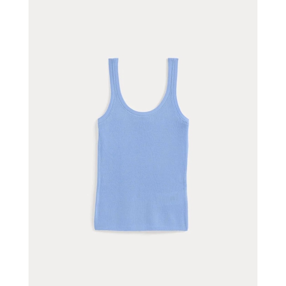 NWT Light Blue Everlane Ribbed Merino Wool Cami Size L